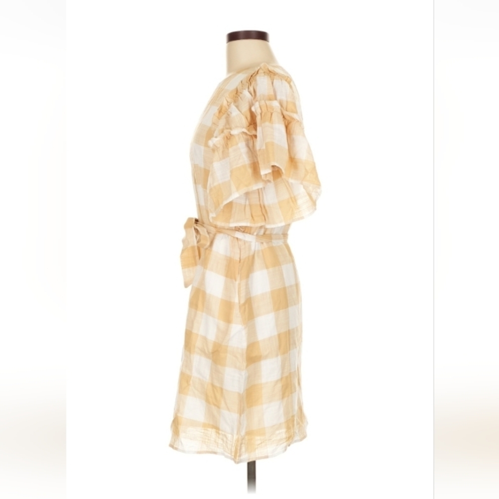 Who What Wear Yellow Gingham Dress M $32 Retail - Picture 6 of 7